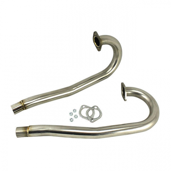 J-Rohre 38mm (Paar) Edelstahl - Vintage Speed